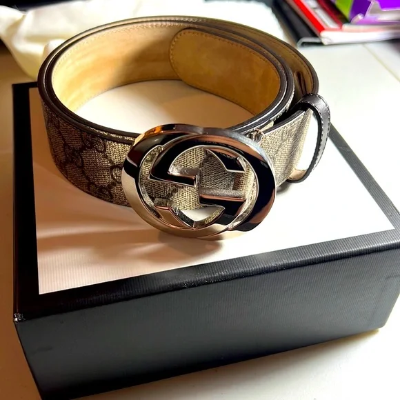 Gucci Accessories Gucci Mens Gg Supreme Belt With G Buckle Poshmark